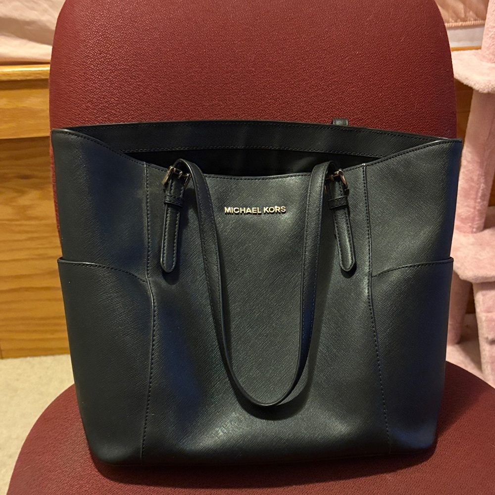 Michael Kors Black Leather Tote
